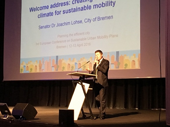 Senator Lohse eröffnet die SUMP-Konferenz in Bremen