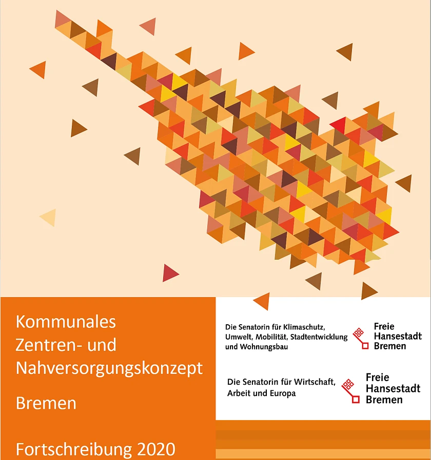 Titelseite des kommunalen Zentren- und Nahversorgungskonzept 2020