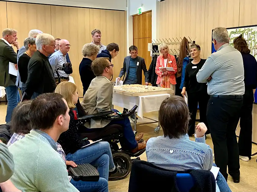 Diskussion des städtebaulichen Entwurfs