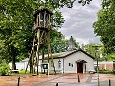Die Holzkirche auf dem Friedehost-Gelände soll zum sozialen Zentrum des neuen Eldon-Burke-Quartiers werden.