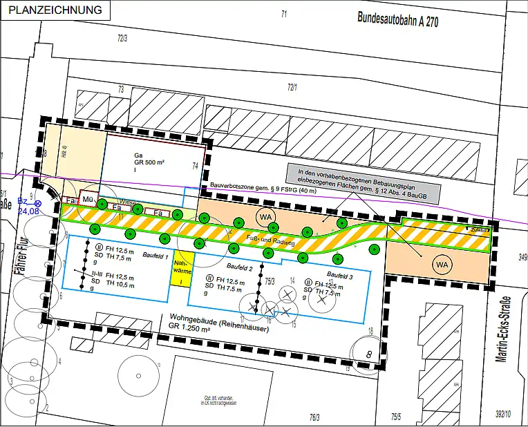 Vorhabenbezogener Bebauungsplan 110 Fährer Flur