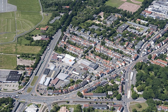 Luftbildaufnahme des Valckenburgh-Quartiers