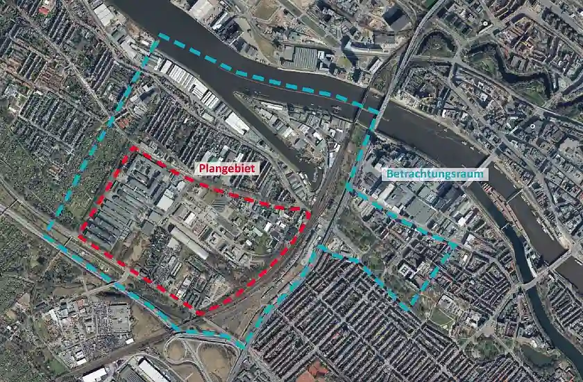 Areal des Masterplans Vorderes Woltmershausen