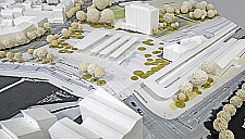 Modellfoto der Rahmenplanung (Stand Sommer 2023)