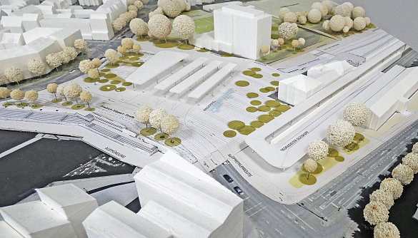 Modellfoto der Rahmenplanung (Stand Sommer 2023)