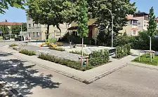 Quartiersplatz in der Valckenburghstraße (2023)