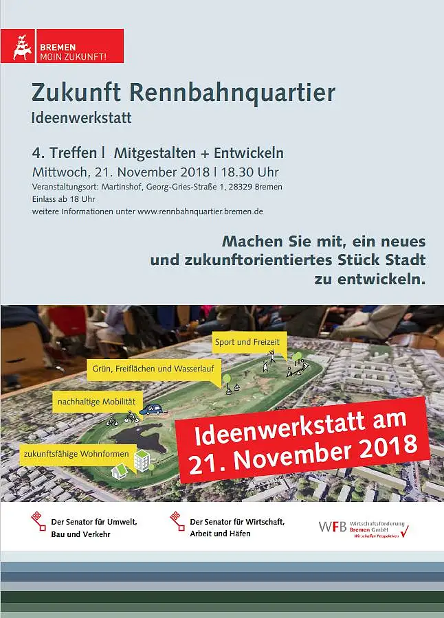 Zukunft Rennbahnquartier - Einladung zur Ideenwerkstatt