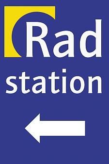 Wegweiser zur Radstation