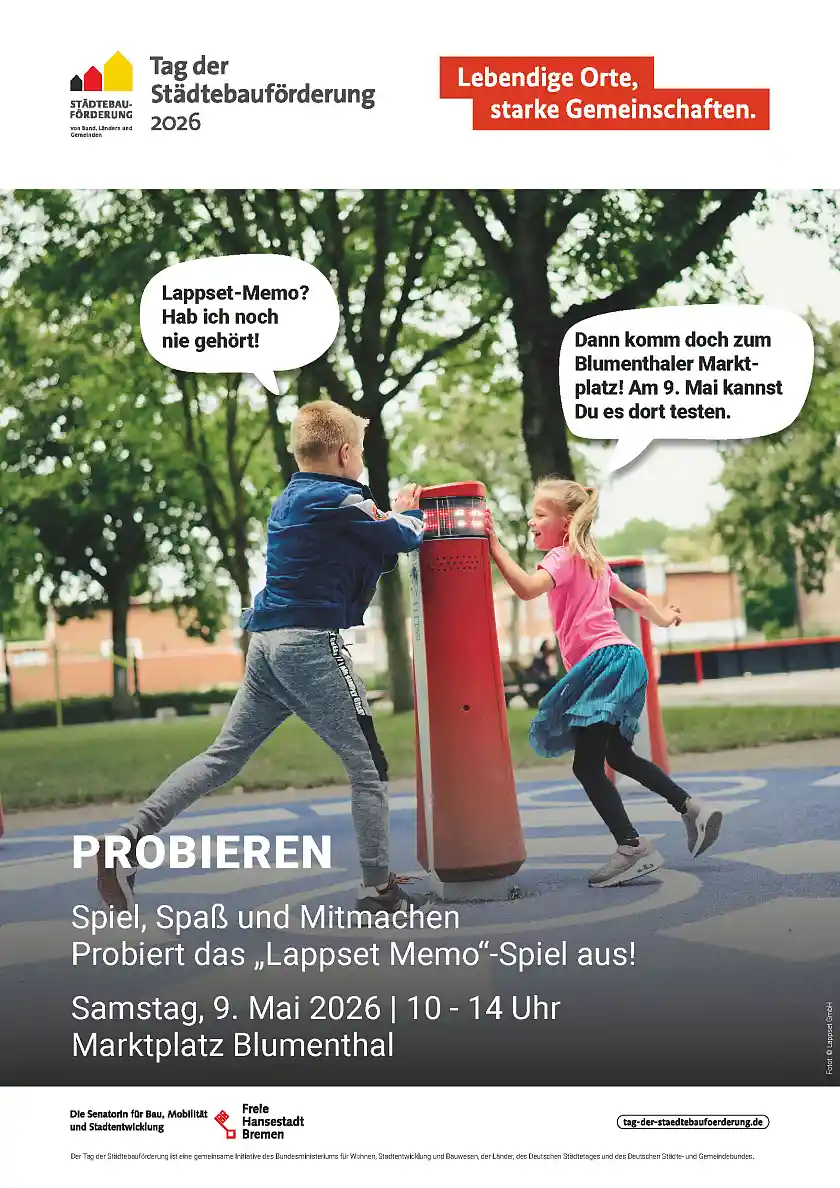 Spielende Kinder auf und am MEMO