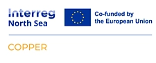 zu sehen ist das Logo von Copper,  zu lesen ist dabei der Schriftzug Copper darüber steht Interreg Europe mit gegründet durch die Europäische Union