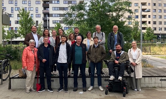 Gruppenbild der Baudeputation auf Fachreise in Wien