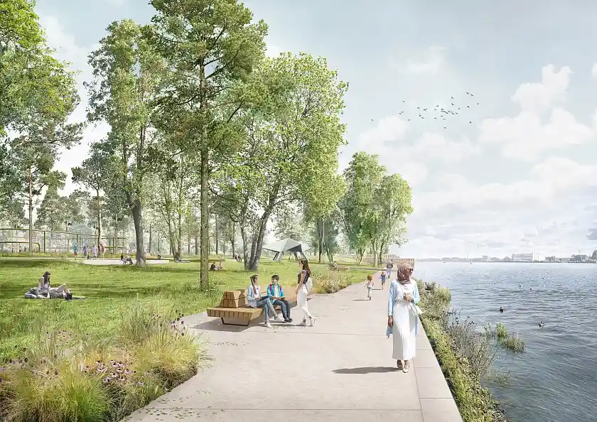 Visualisierung des Entwurfs zur neugestaltung der Bahrsplate