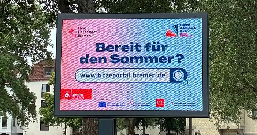 Bild des Plakats zum Hitzeaktionsplan