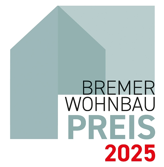Logo Aufschrift Bremer Wohnbaupreis 2025