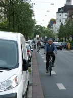 Schutzstreifen in der Stader Straße. Quelle: KWK-Freiraum-Planung