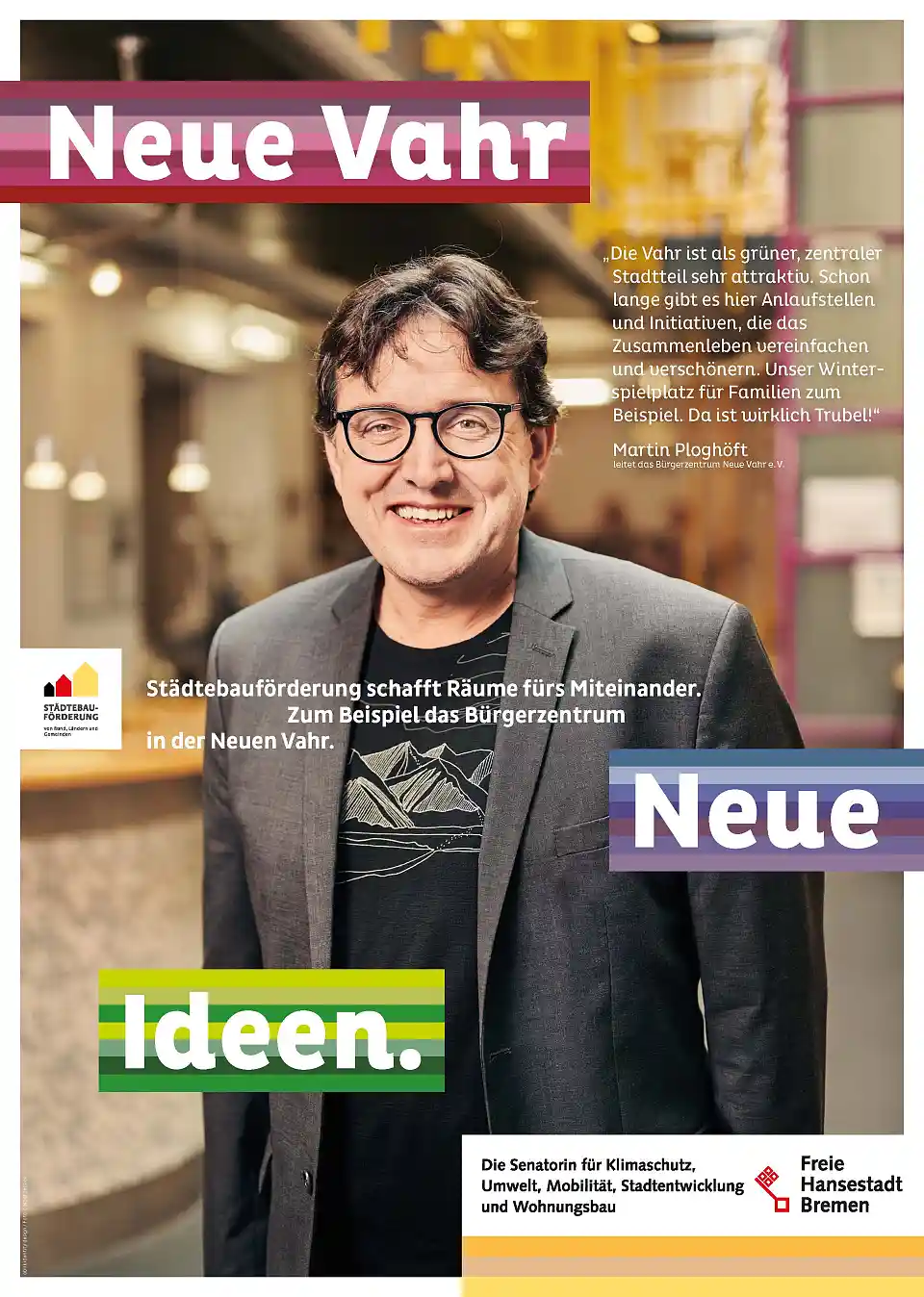 Plakat der St&auml;dtebauf&ouml;rderung: Neue Vahr