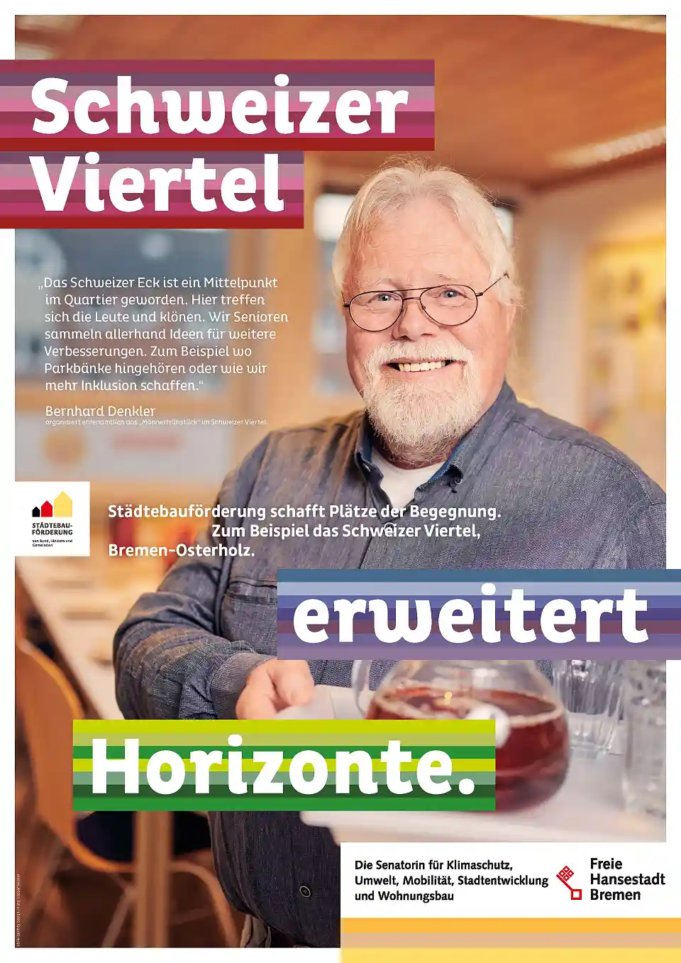 Plakat der St&auml;dtebauf&ouml;rderung: Schweizer Viertel