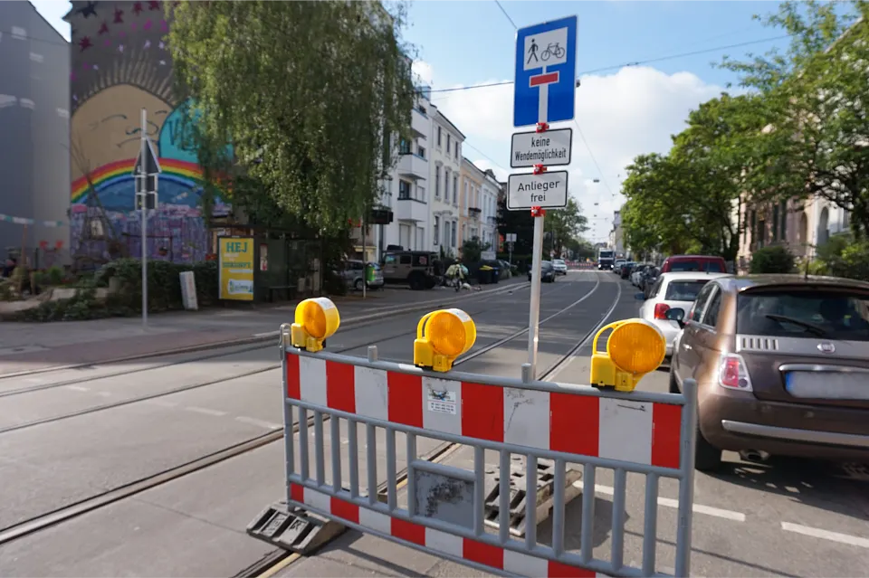 Sperrung Am Dobben wegen Wasserrohrbruch &ndash; voraussichtlich bis 11. Juni