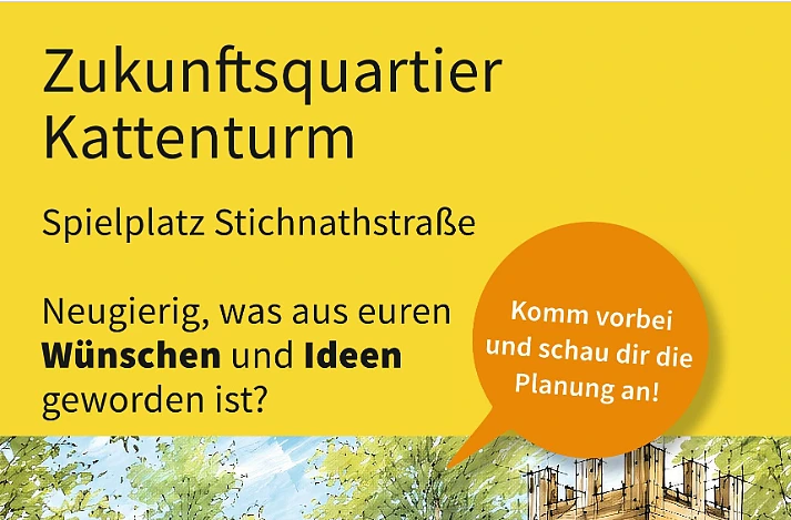 Plakat Kinder gestalten Spielplatz Stichnathstraße