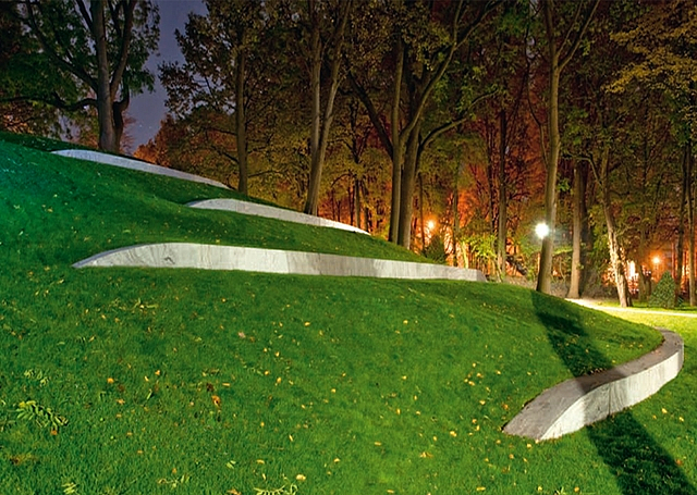 Huckelrieder Park Fertigstellung H&uuml;gel