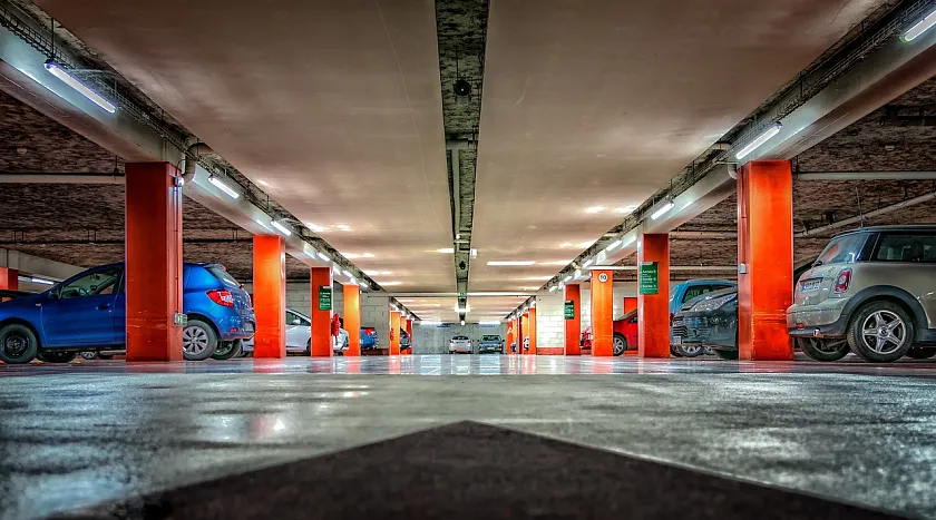 Beispielbild einer Parkplatzsituation