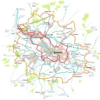 Übersichtskarte des Grünen Rings Region Bremen