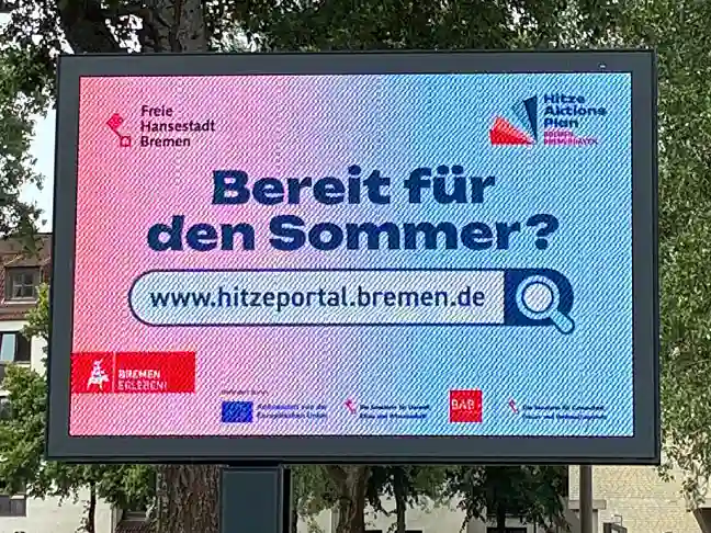 Bild des Plakat zum Hitzeaktionsplan