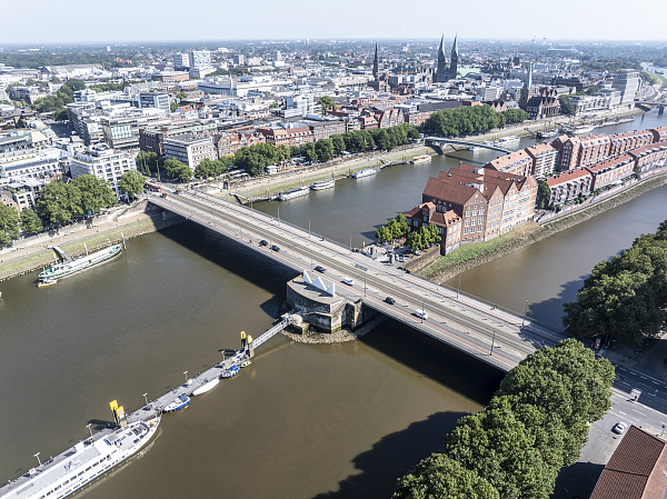 Luftaufnahme der Bürgermeister-Smidt-Straße