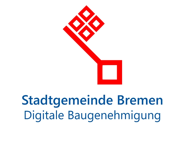 Bremer Schlüsse und Aufschrift Digitale Baugenehmigung