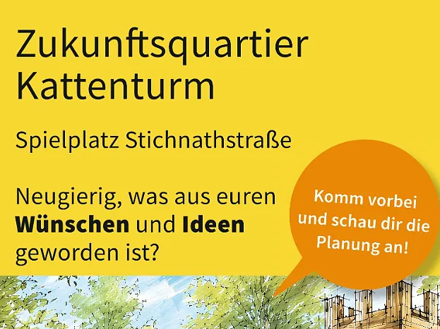 Plakat Kinder gestalten Spielplatz Stichnathstraße