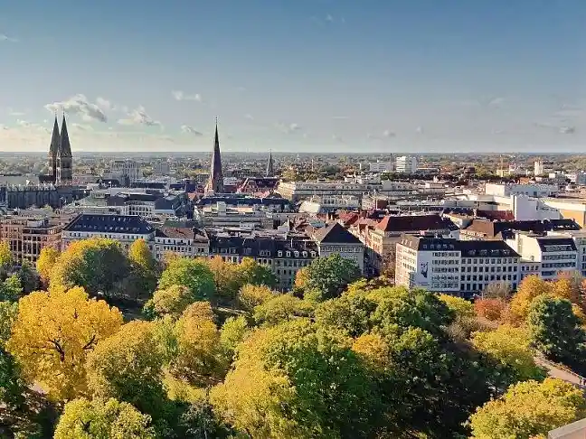 Blick auf die Innenstadt Bremens
